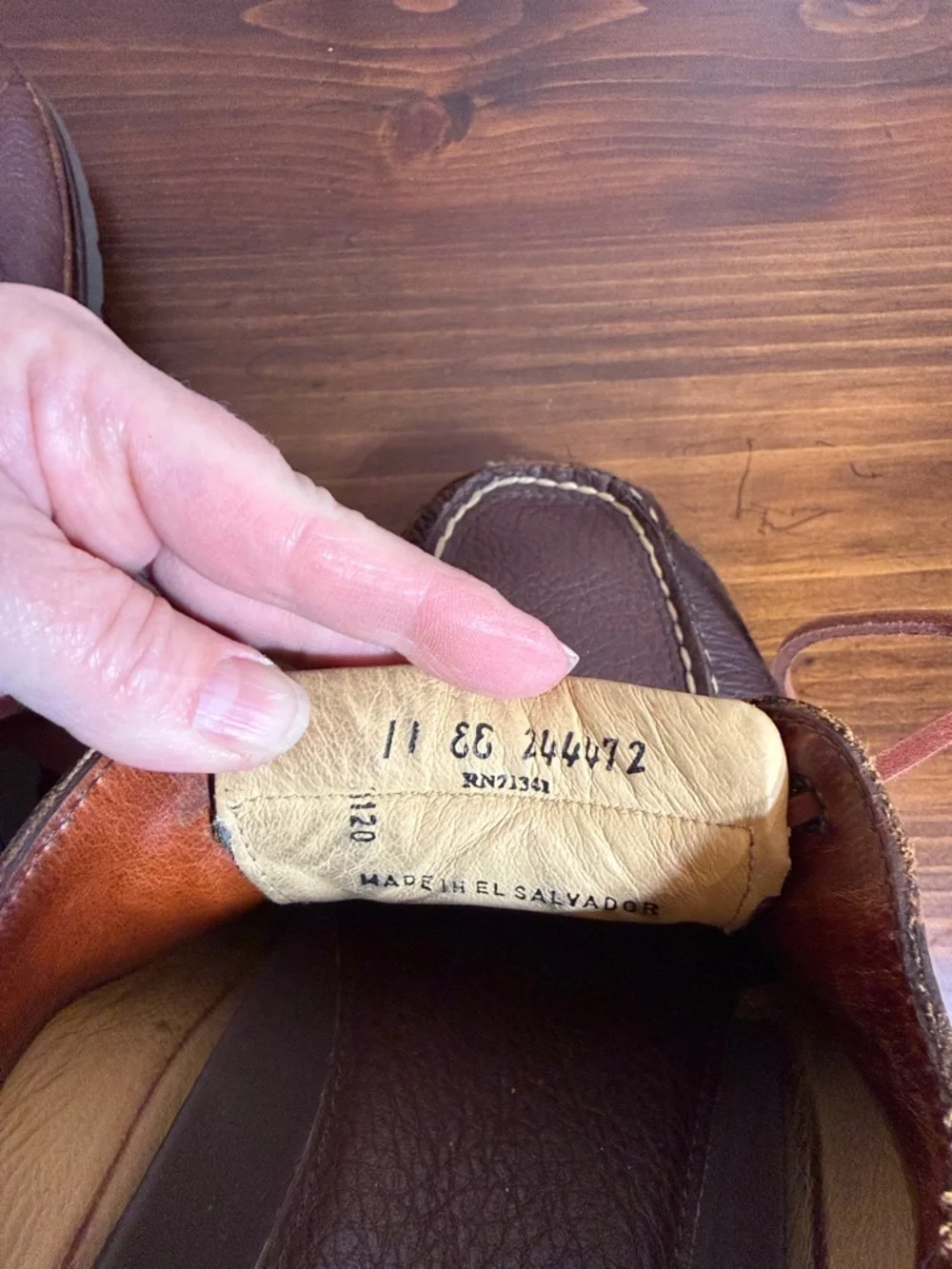 L.L. Bean Men’s Leather Boat Shoes Brown Lace Up Moc Toe Outdoor Comfort Size 11